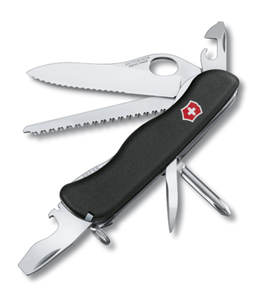 Нож Victorinox Trailmaster One Hand, 111 мм, 12 функций, с фиксатором лезвия, черный, фото 1