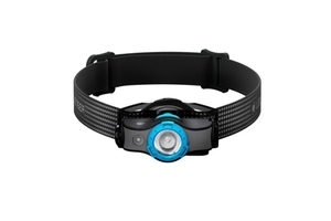 Фонарь светодиодный налобный LED Lenser MH5, черно-голубой, 400 лм, аккумулятор, фото 2