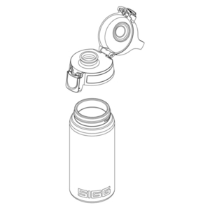 Бутылка Sigg Total Clear One (0,5 литра), бело-зеленая, фото 5