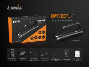 Фонарь Fenix WT50R, фото 18