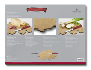 Набор Victorinox Swiss Map: нож для овощей и сыра 11 см + разделочная доска Epicurean, фото 5