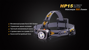 Налобный фонарь Fenix HP15UE Cree XM-L2(U2), фото 5