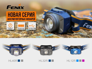 Налобный фонарь Fenix HL40R Cree XP-LHIV2 LED серый, фото 10