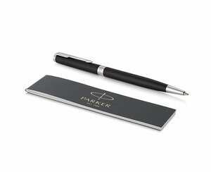 Parker Sonnet Core - Matte Black CT SLIM, шариковая ручка, M, BL, фото 3