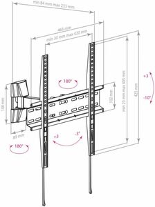 Кронштейн для LED/LCD телевизоров Arm Media LCD-413 BLACK, фото 2