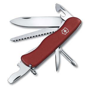 Нож Victorinox Trailmaster, 111 мм, 12 функций, с фиксатором лезвия, красный, фото 1