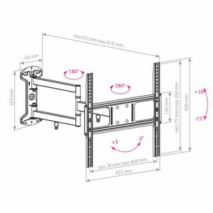 Кронштейн для LED/LCD телевизоров ARM Media LCD-415 BLACK, фото 11