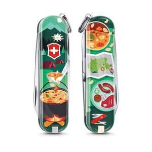 Нож-брелок Victorinox Classic LE 2019, 58 мм, 7 функций, "Swiss mountain Dinner", фото 1