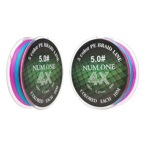 Шнур NUM ONE PE4X-100M 5.0#/0,370 mm Multi Colour Ryobi, фото 7
