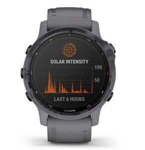 Garmin Fenix 6s Pro Solar аметистовый с темно-серым ремешком, фото 8