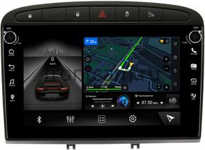 Штатная магнитола Peugeot 308 I, 408, RCZ I 2007-2017 LeTrun 7803-9120 Android 10 (4G-SIM, 4/64, DSP, IPS) с крутилками с оптическим выходом (черный глянец), фото 1