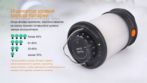 Фонарь Fenix CL30R черный, фото 12