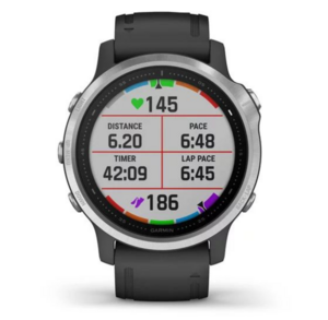 Garmin Fenix 6S серебристый с черным ремешком, фото 5