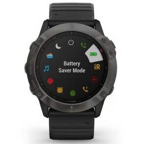 Garmin Fenix 6X Sapphire серый DLC с черным ремешком, фото 6