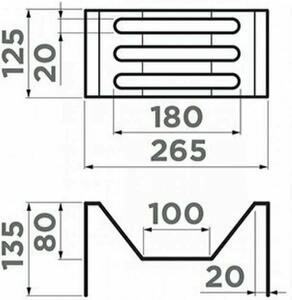 Подставка-сушилка для тарелок Omoikiri  FG-02-IN для DRY-01/02, фото 2