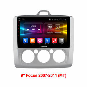 Штатная магнитола CARMEDIA OL-9201-A DVD Ford Focus II 2004-2011 с климат-контролем, фото 3