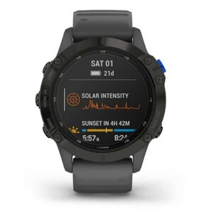 Garmin Fenix 6 PRO Solar черный с серым ремешком, фото 7