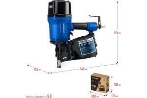 Пневматический нейлер для барабанных гвоздей ЗУБР Профессионал CNW-100, 31915, фото 13