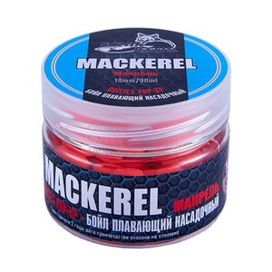 Бойлы насадочные плавающие Sonik Baits MACKEREL Fluo Pop-ups 14мм 90мл (Макрель), фото 1