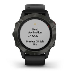 Умные часы Garmin Fenix 6 Sapphire серый DLC с черным ремешком, фото 8
