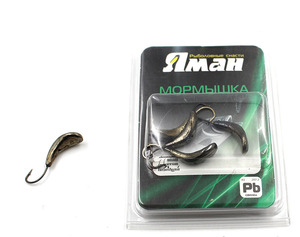 Мормышка "ЯМАН" Комар с отв., цв.BN, р.5, вес 1,0 г (уп. 5 шт.), фото 2