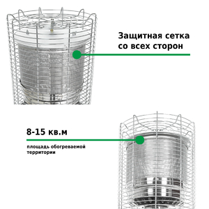 Уличный газовый обогреватель Aesto A-18T, фото 5