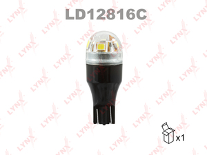 Лампа светодиодная LYNXauto LD12816C. Для: LED W16W T15 12V W2.1x9.5d 5500K Canbus, фото 2