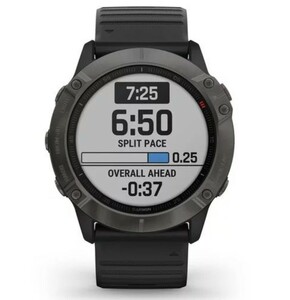 Garmin Fenix 6X Sapphire серый DLC с черным ремешком, фото 8