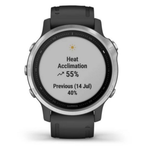 Garmin Fenix 6S серебристый с черным ремешком, фото 6