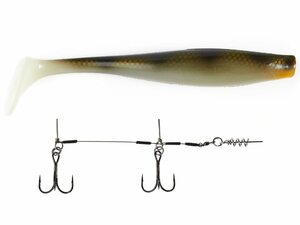 Виброхвост LJ 3D BBS Series KUBIRA SWIM SHAD 9.0in (22,86)/PG28 1шт.+Stinger L, фото 2