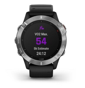Garmin Fenix 6 серебристый с черным ремешком, фото 8