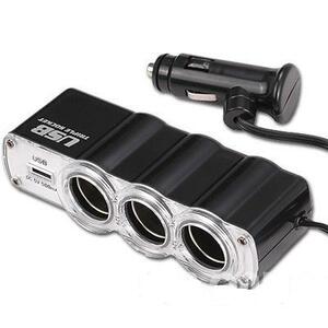 Разветвитель на 3 гнезда с USB WF-0096, фото 1