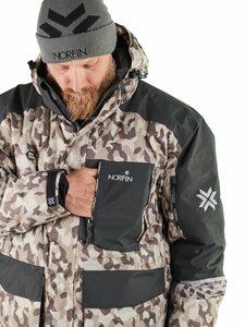 Костюм зимний Norfin TORNADO PRO DESERT LE 02( бежево-коричневый размер M), фото 9