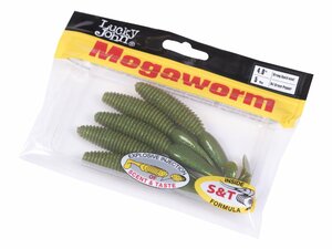 Виброхвосты съедоб. искусст. LJ Pro Series MegaWorm 4,0in (10,16)/S67 5шт., фото 4
