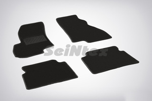 Ворсовые LUX коврики в салон Seintex для Hyundai Santa Fe Classic 2006-2012 / Santa Fe I 2000-2006 (черные, 83151), фото 1