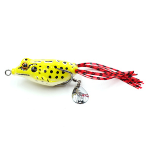 Лягушка-незацепляйка Namazu FROG с лепестком, 55 мм, 10 г, цвет 10, крючок-двойник YR Hooks (BN) #1/, фото 2