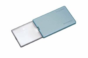 Лупа выдвижная асферическая дифракционная со светодиодной подсветкой Eschenbach easyPOCKET, 50х45 мм, 4.0х (16.0 дптр), цвет голубой, фото 1