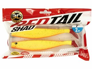 Виброхвосты LJ 3D Series RED TAIL SHAD 7.0in (17.80)/PG03 2шт., фото 4
