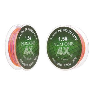 Шнур NUM ONE PE4X-100M 1.5#/0,205 mm Multi Colour Ryobi, фото 7