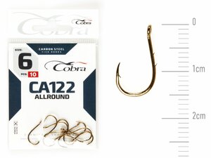 Крючки Cobra Allround OKIAMI сер. CA122 разм. 006 10шт., фото 2