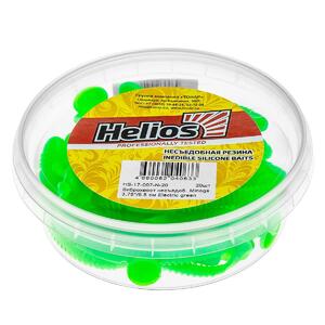 Виброхвост несъедоб. Minoga 3,75"/9.5 см Electric green 20шт. (HS-17-007-N-20) Helios, фото 2