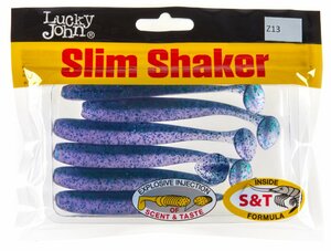 Виброхвосты съедоб. искусст. LJ Pro Series SLIM SHAKER 4in (10.00)/Z13 6шт., фото 4