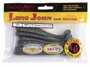 Виброхвосты съедобные LJ Pro Series LONG JOHN 4.2in (10.70)/F08 6шт., фото 4