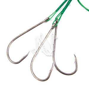 Поводок стальной NAMAZU Leader 1х7 Nylon Coated Green, d-0,42 мм, L-20 см, с одинарным крючком 92247, фото 4