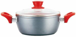 Кастрюля Mercury MC-6231 (6) с антипригарным покрытием non-stick под мрамор 4,6 л, фото 1