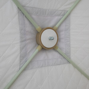 Палатка зимняя куб СЛЕДОПЫТ, 1,75х1,75, h-1,75м, S по полу 3,1 кв.м, 3 слоя, цвет синий/белый, фото 11