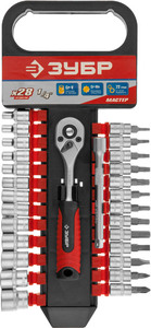 Набор торцовых головок ЗУБР ТР-28 28 предм. (1/4") 27645-H28, фото 1