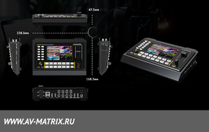 Видеомикшер-стример AVMATRIX Shark S6 компактный 6CH HDMI/SDI, фото 20