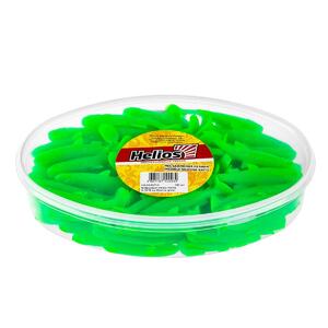 Виброхвост несъедоб. Nelma 3.15"/8 см Electric green 100шт. (HS-26-007-N) Helios (0), фото 2