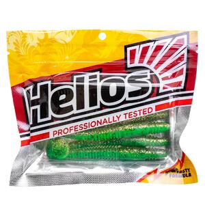 Виброхвост Minoga 3,75"/9.5 см Green Peas 5шт. (HS-17-051) Helios (0), фото 2